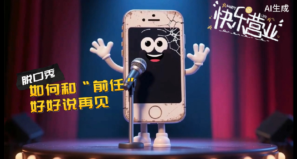 AIGC脱口秀《如何和“前任”好好说再见》：淘汰旧手机这些操作不能少