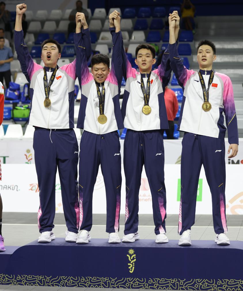 巴林亚青会:中国三人篮球男队夺冠