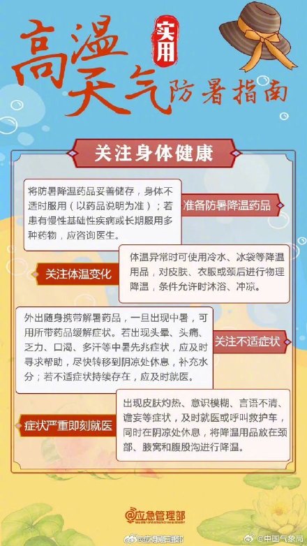 高温持续如何防中暑