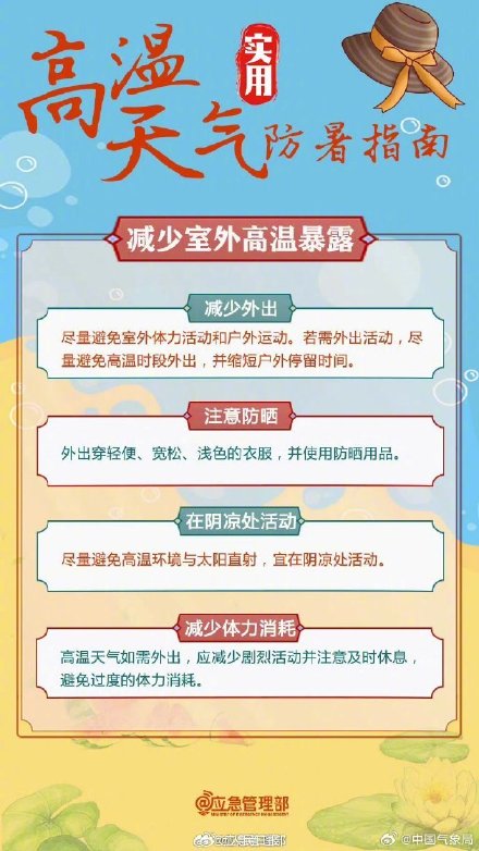 高温持续如何防中暑