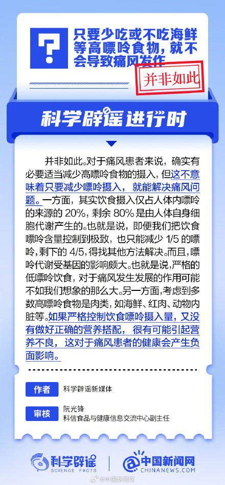 只要少吃或不吃高嘌呤食物，就不会导致痛风发作？