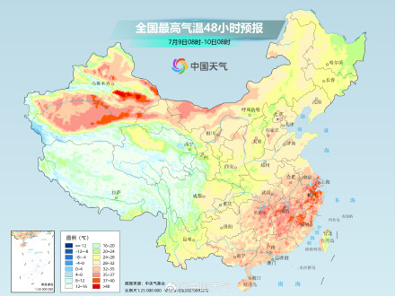 河南山东等地有强降雨 南方大范围高温持续