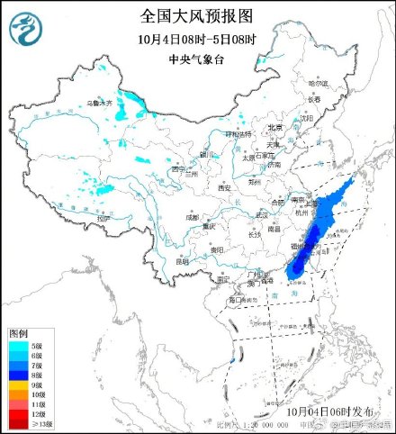 江苏南部浙江东部有大风和大到暴雨 北方地区有降水过程