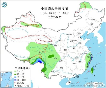 江苏南部浙江东部有大风和大到暴雨 北方地区有降水过程