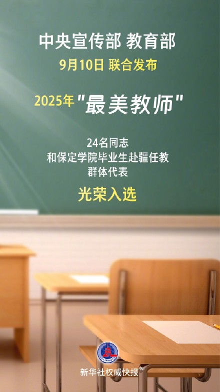 2025年最美教师名单公布！