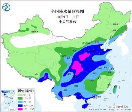 未来十天华西华北降雨偏多  南方气温显著偏高