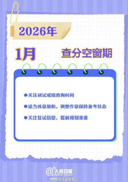 祝你一战成“硕”！收好2026考研月历