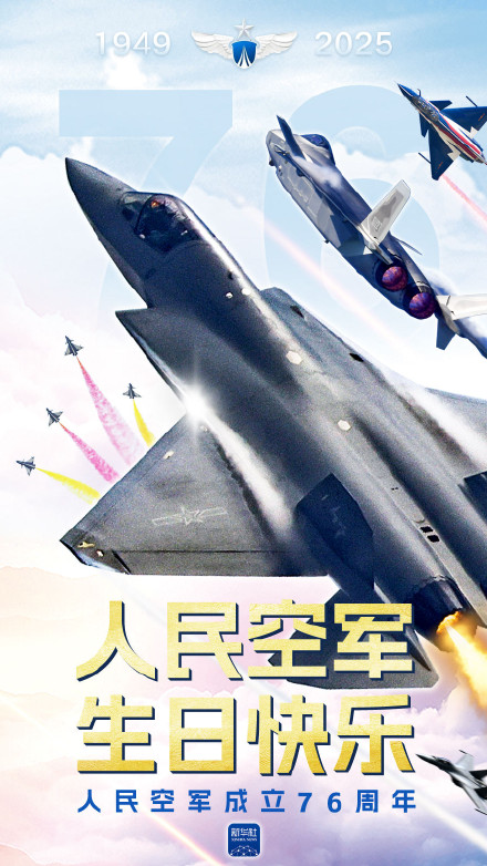 祝贺人民空军成立76周年 祝贺人民空军成立76周年