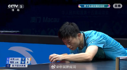 马龙3比0战胜周恺 马龙3比0战胜周恺