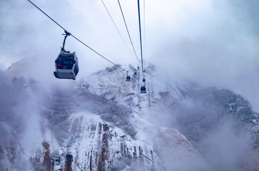 华山西峰索道恢复运营公告