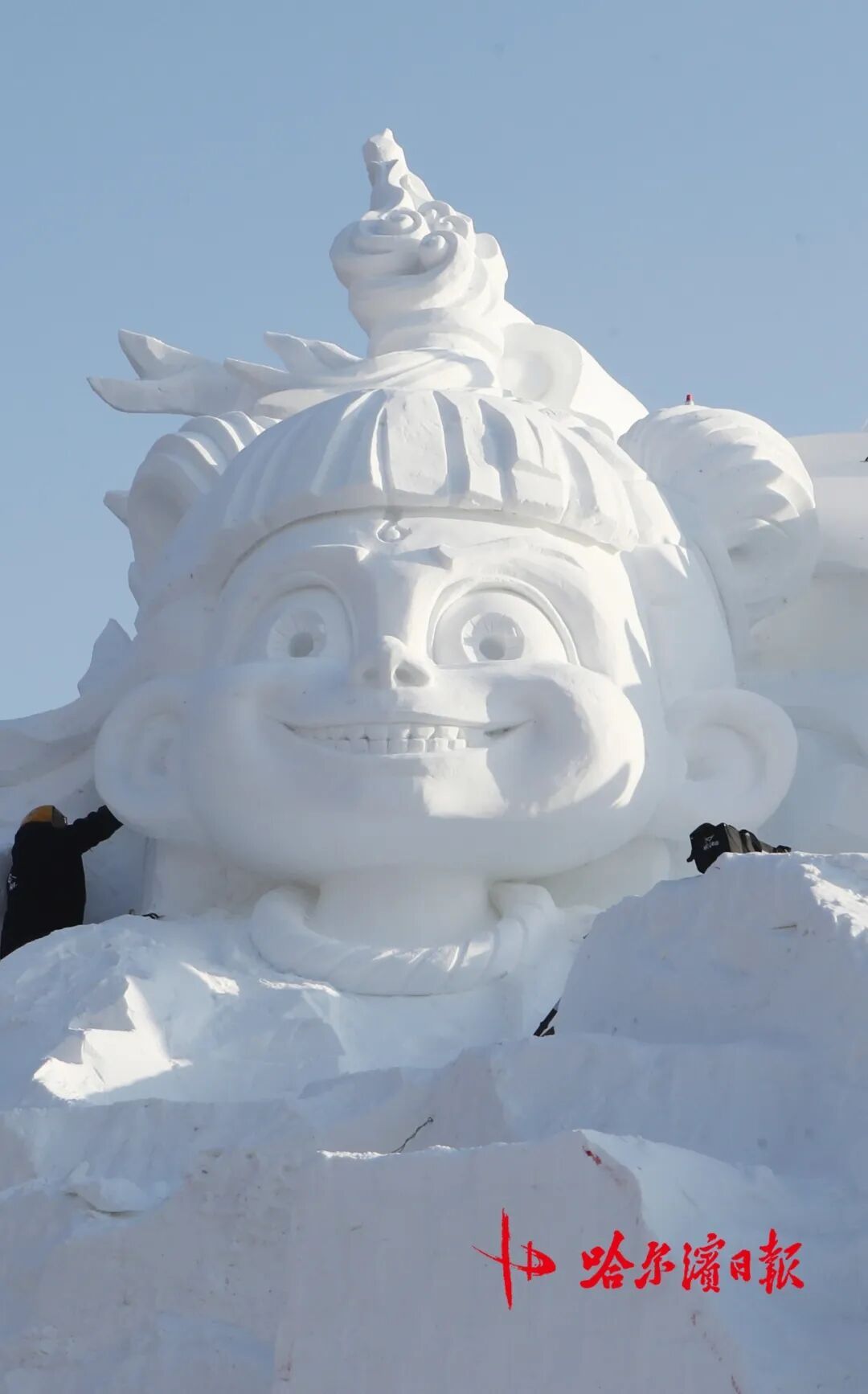 “魔丸”哪吒来了!太阳岛雪博会施工正酣,多个雪雕作品初露真容 “魔丸”哪吒来了!太阳岛雪博会施工正酣,多个雪雕作品初露真容