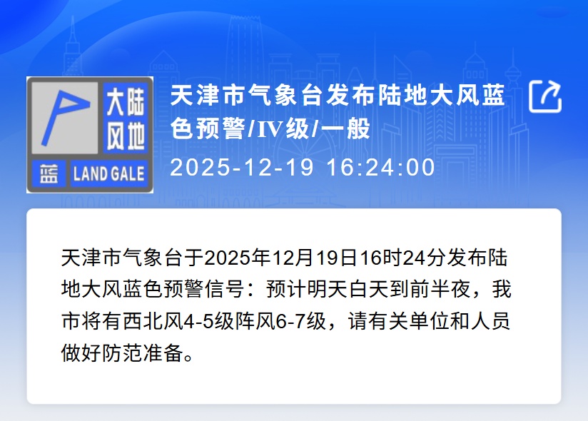 双预警!天津这时还有雪…… 双预警!天津这时还有雪……
