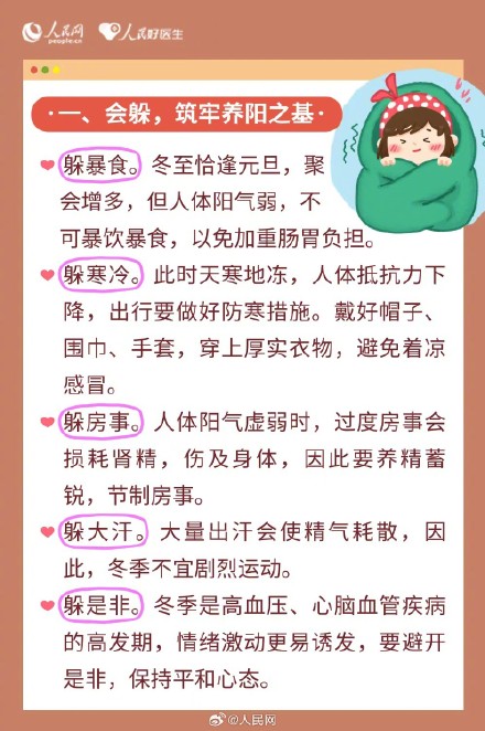 收藏！冬至养生记住这8点