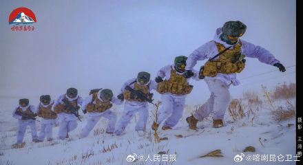 致敬！这是边防战士的风雪巡逻路
