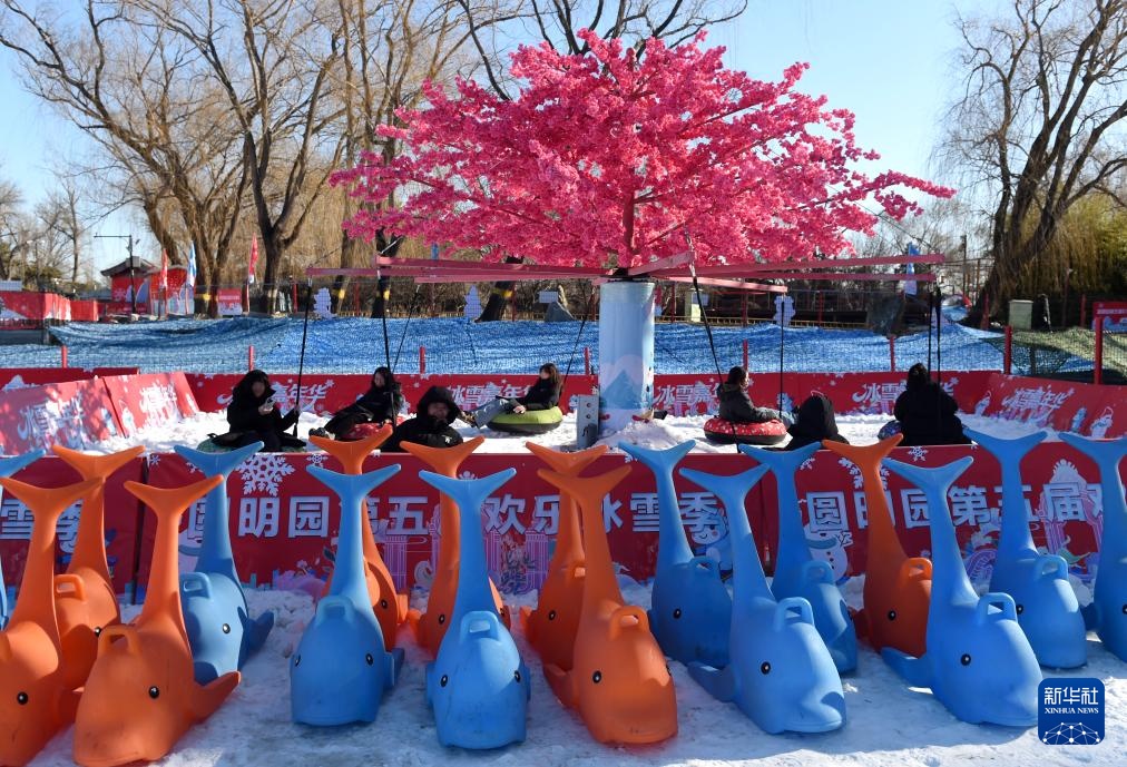 圆明园里畅享冰雪盛宴