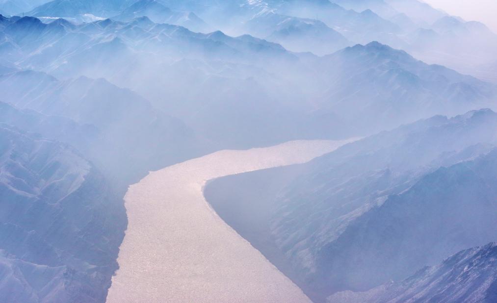 美丽中国丨雪落黄河景如画 美丽中国丨雪落黄河景如画