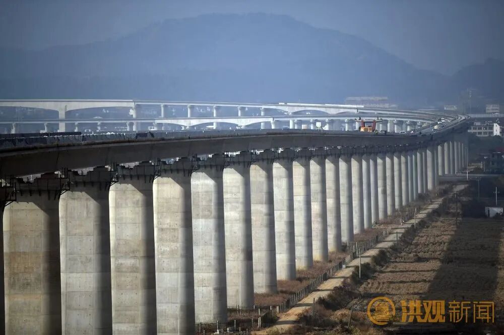 昌九高铁全线预制箱梁架设全部完成 昌九高铁全线预制箱梁架设全部完成