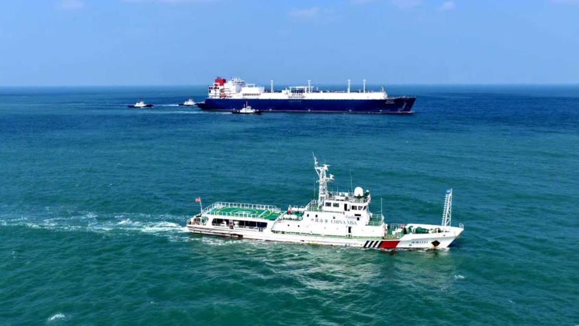 海南洋浦港迎来2026年首艘LNG运输船 海南洋浦港迎来2026年首艘LNG运输船