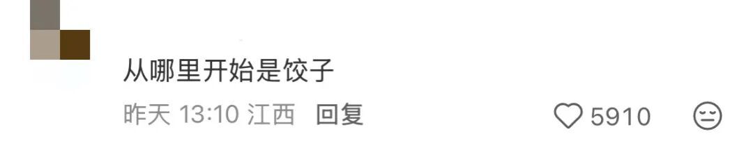 这饺子还是太超前了……“不好意思，从哪里开始是饺子？”