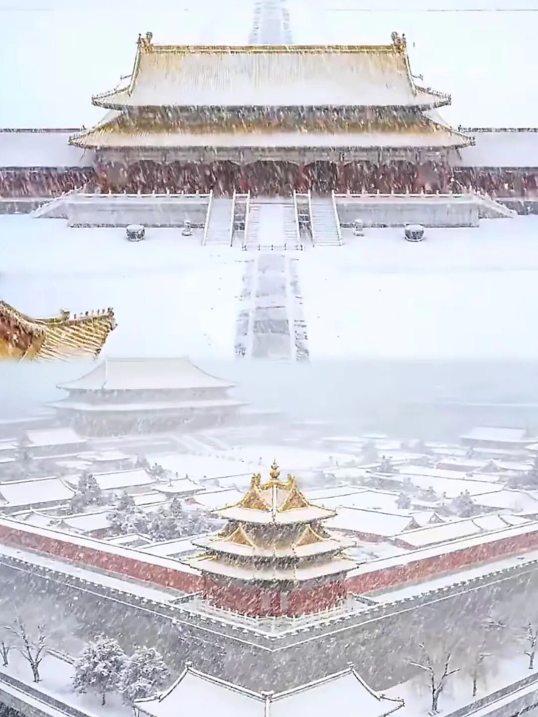 北京鹅毛大雪登热搜？未来几日大部地区寒潮雨雪天气持续！