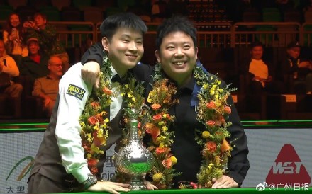 赵心童10比6赢得“中国德比”，夺得世界大奖赛冠军