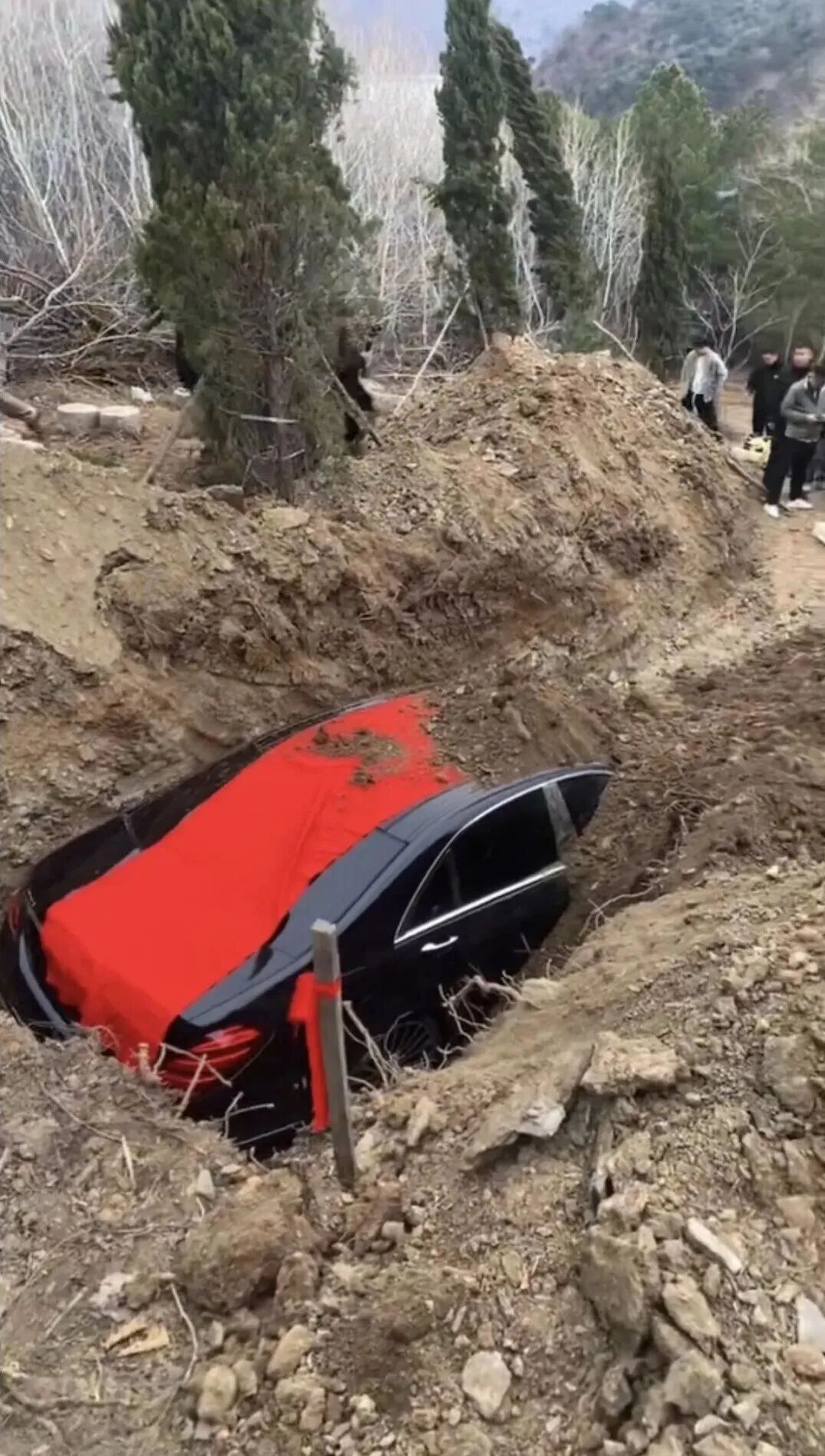 “奔驰轿车做陪葬品”，官方通报