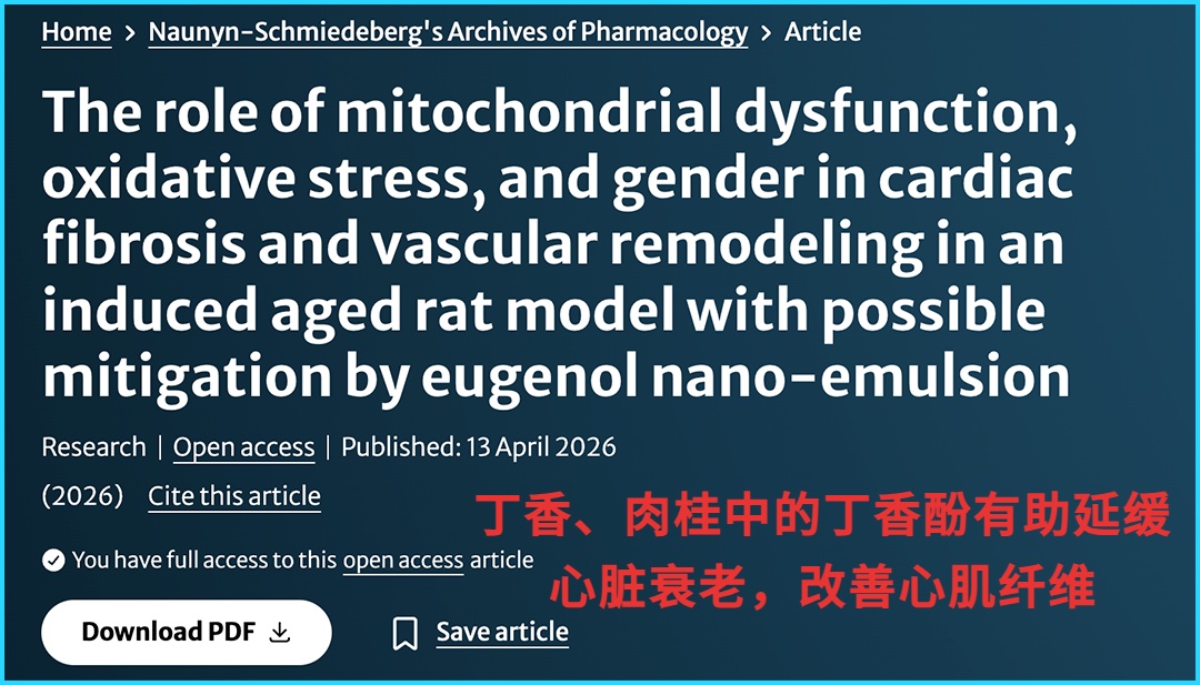 心脏的“防老剂”被发现,就藏在炖肉料包中,能修复心肌、让心跳更有力 心脏的“防老剂”被发现,就藏在炖肉料包中,能修复心肌、让心跳更有力
