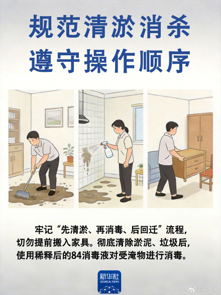 转存！牢记洪灾后环境卫生知识