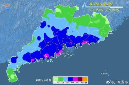 广东中南部近三日有大雨到暴雨 广东中南部近三日有大雨到暴雨