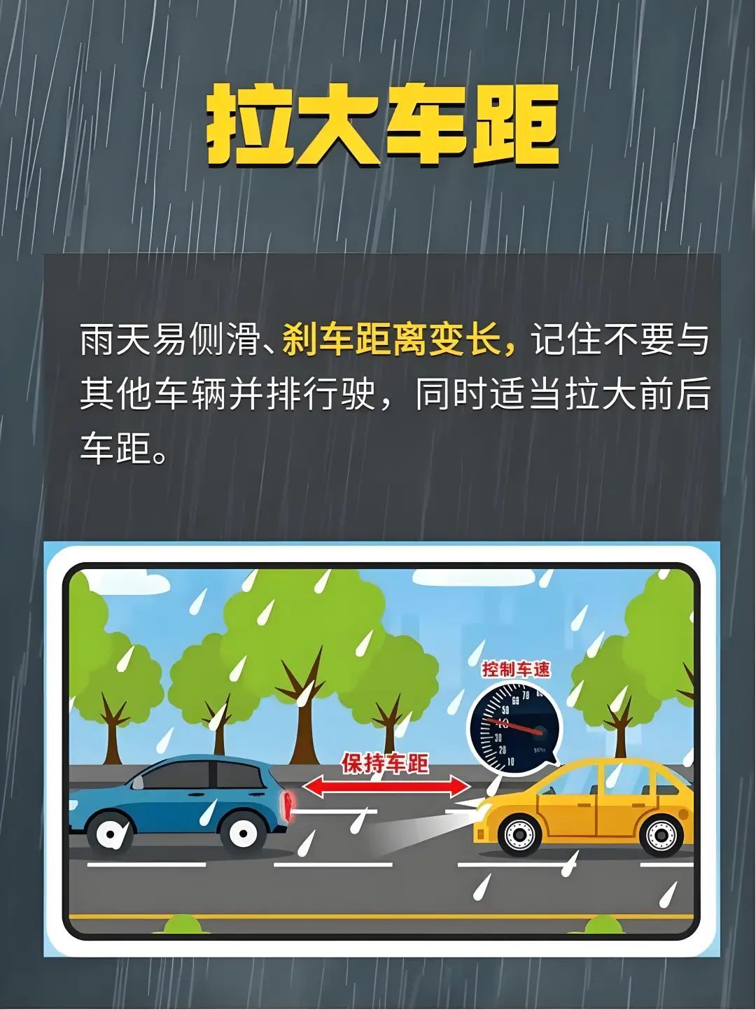 暴雨来袭！这份雨天行车注意事项请收好