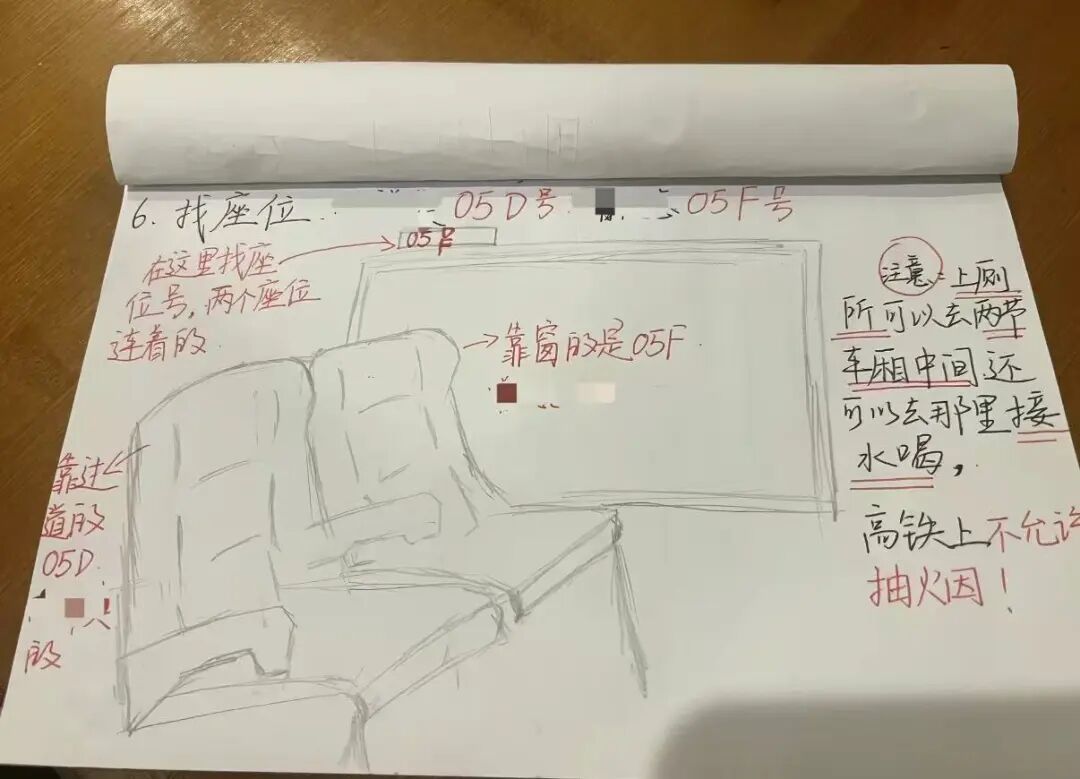 父母首次独自坐高铁,女儿手绘12页手册:小时候他们一步步教我,不想他们被时代丢下 父母首次独自坐高铁,女儿手绘12页手册:小时候他们一步步教我,不想他们被时代丢下