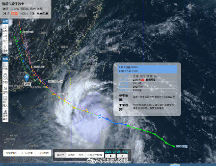 台风“红霞”可能正面袭击深汕！深圳有较严重的风雨影响