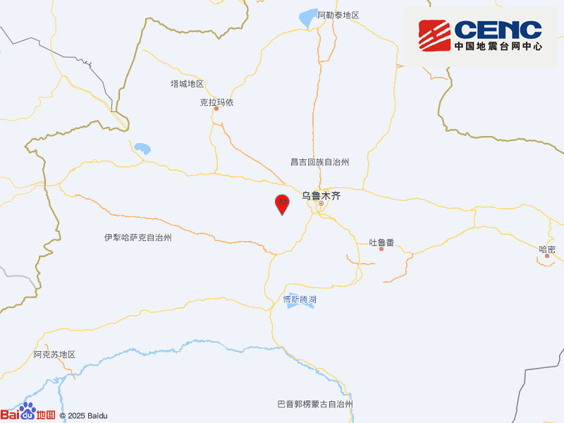新疆昌吉州呼图壁县发生3.6级地震，震源深度21千米