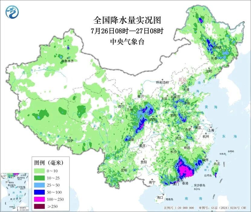 受台风“红霞”残余环流影响，广东仍有大到暴雨局部大暴雨