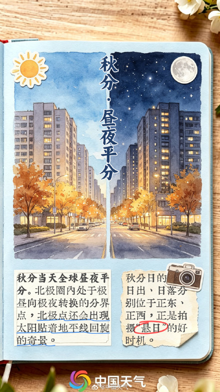 节气手账 | 秋分至,寒暑平 节气手账 | 秋分至,寒暑平