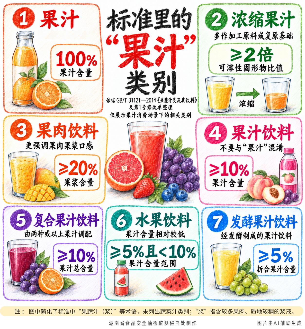 果汁选购消费提示