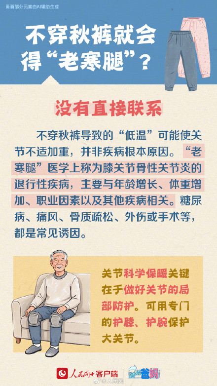 不穿秋裤真的会得老寒腿？