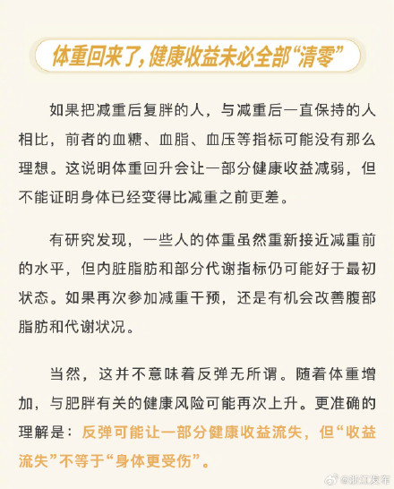 减重后又复胖了,之前的努力都白费了吗? 减重后又复胖了,之前的努力都白费了吗?