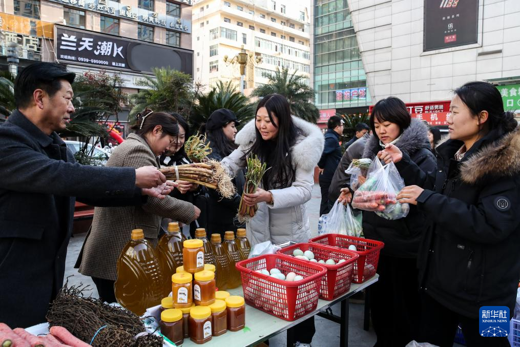 甘肃陇南:“冬至大集” 助农增收
